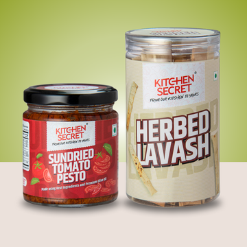 Herbed Lavash(200g) & Sundried Tomato Pesto (180g)