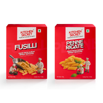 Penne Rigate(500g)+ Fusilli(500g)
