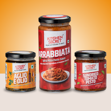 New Launch Combo-Aglio e olio, Arrabbiata, Sundried Tomato Pesto