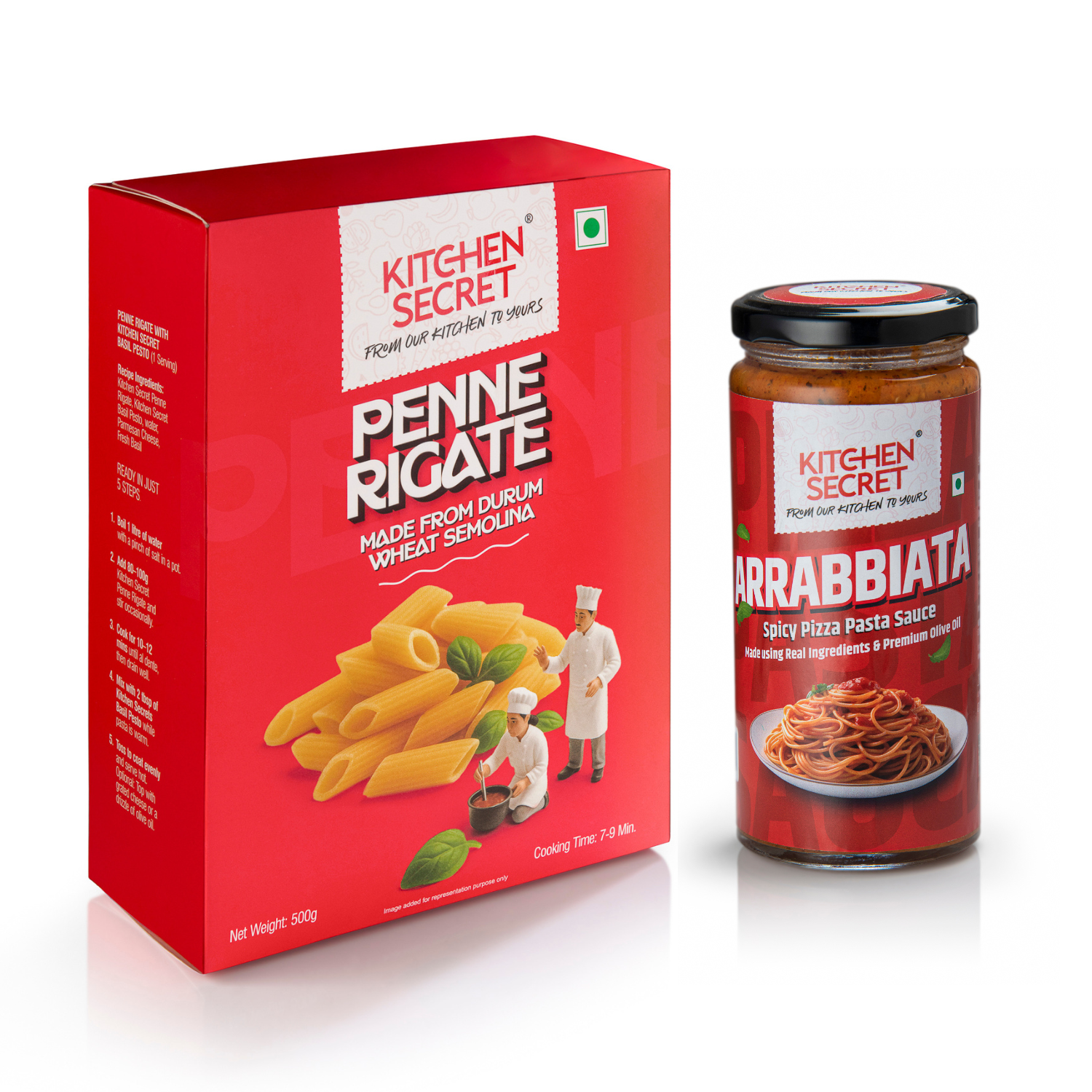 Penne Rigate(500g) + Arrabbiata(390g)
