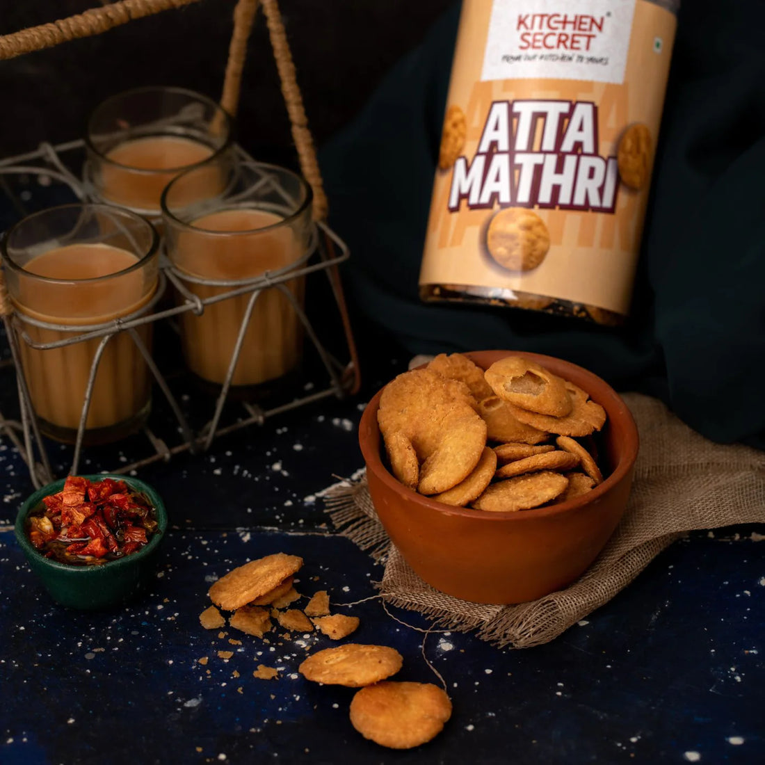 Atta Mathri (320g) & Lemon Chutney (200g) Combo