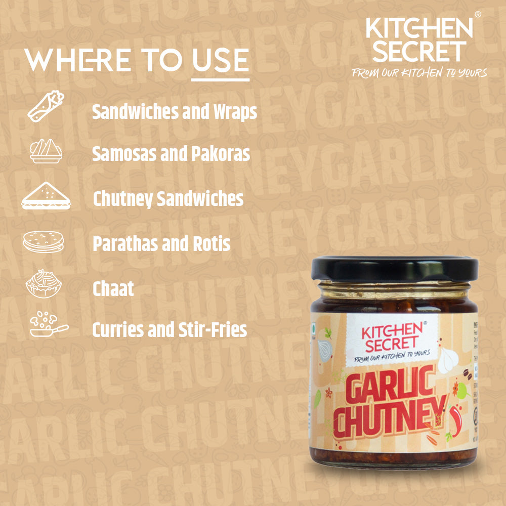 Kitchen Secret Garlic Chutney, Where to use