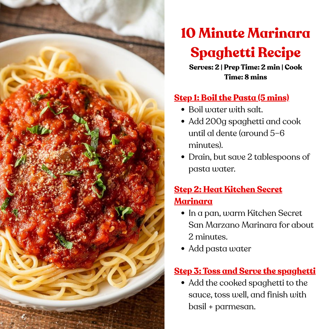 Kitchen Secret San Marzano Tomato Marinara(390g)