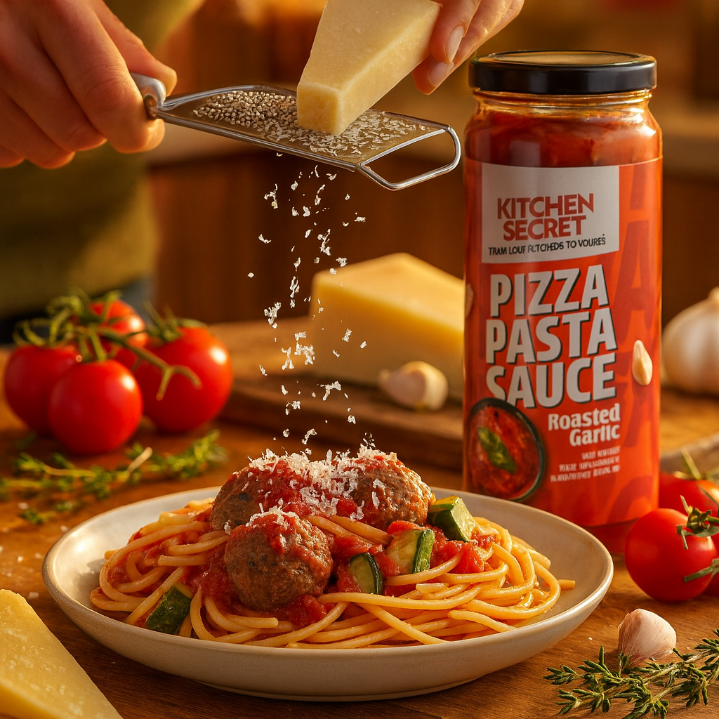 Kitchen Secret Pizza Pasta Sauce- Roasted Garlic (390g)