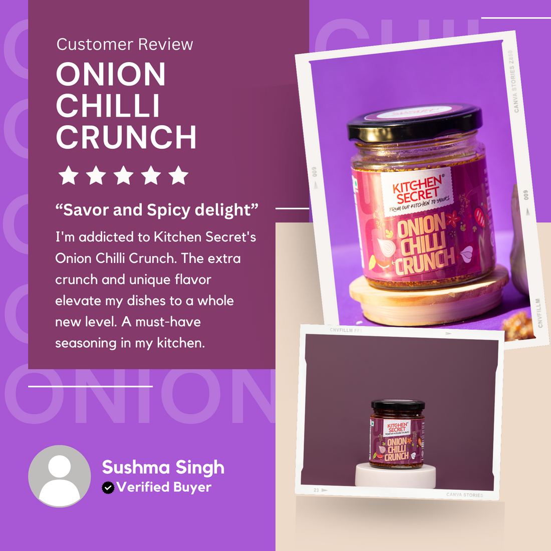 Onion Chilli Crunch (180g)